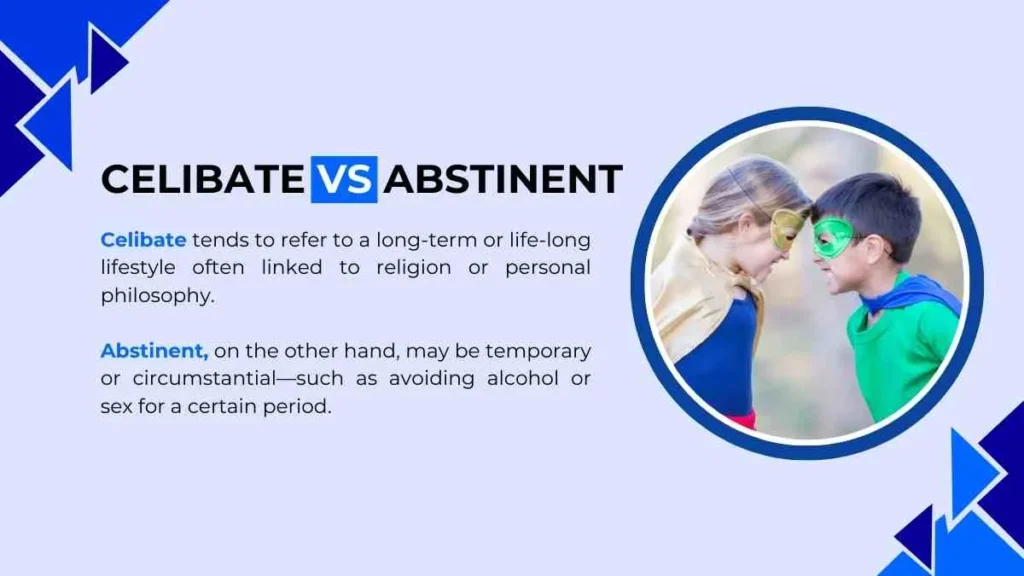Celibate vs Abstinent