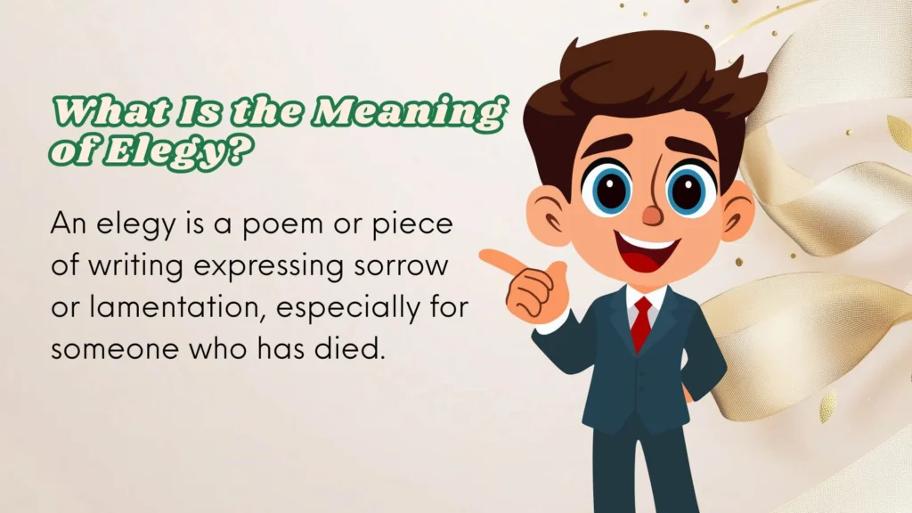 Elegy Meaning 