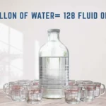 how many ounces in a gallon of water
