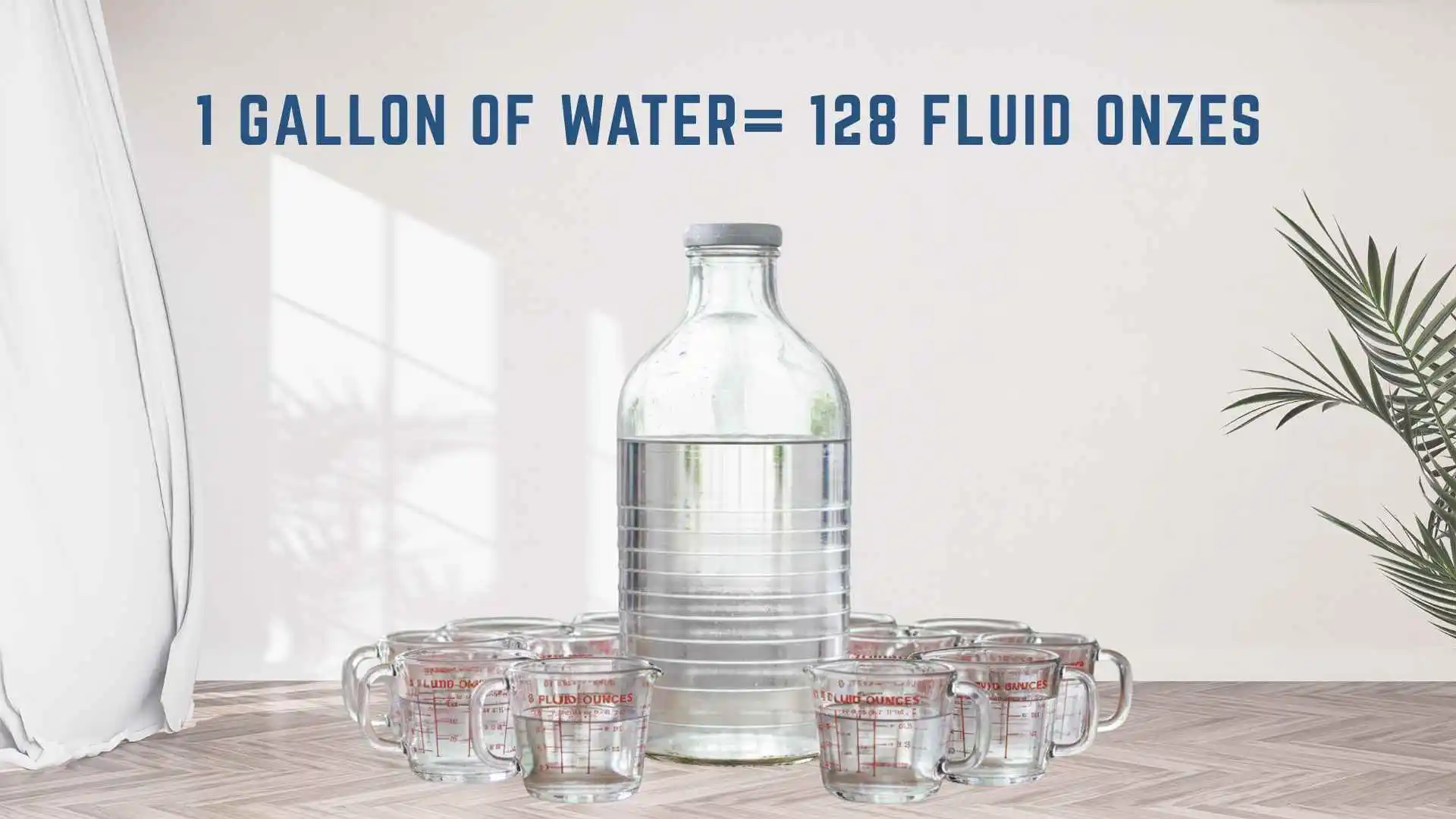 how many ounces in a gallon of water