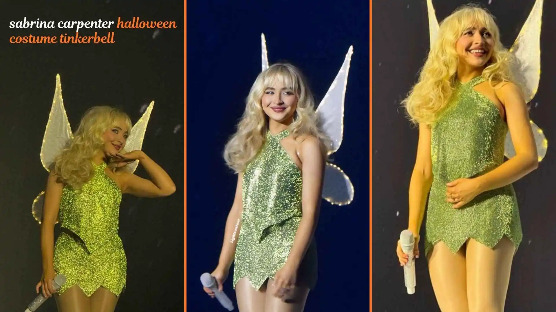 sabrina carpenter halloween costume tinkerbell