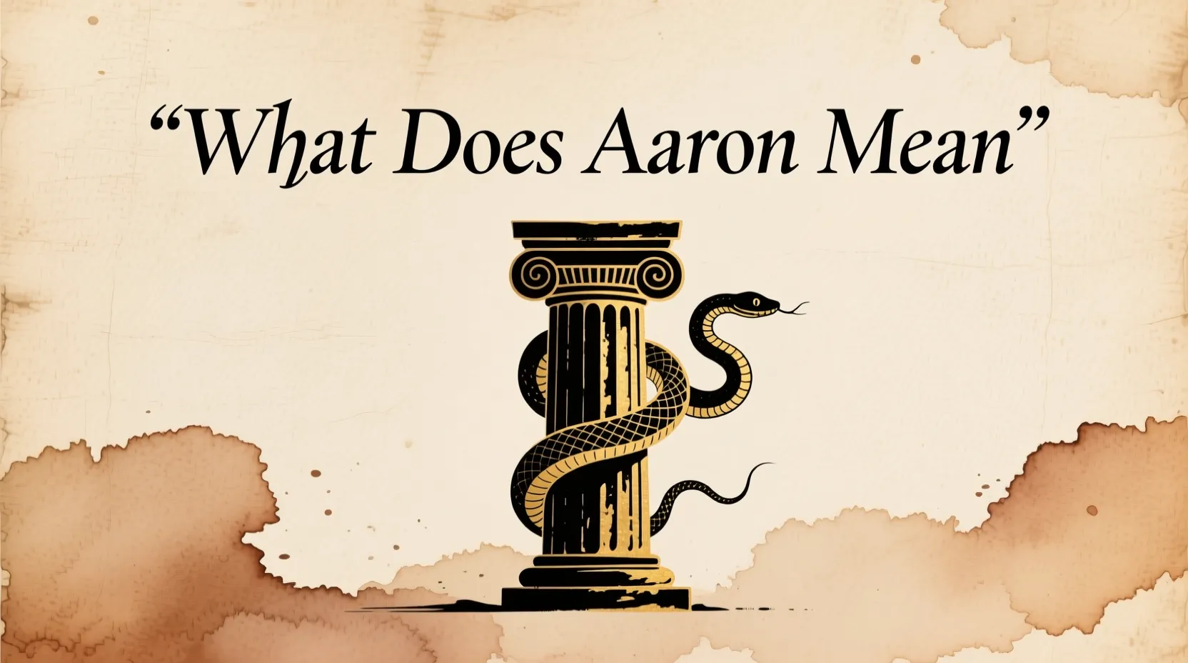 What Does Aaron Mean