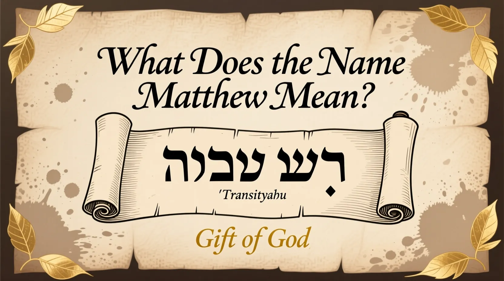 What Does the Name Matthew Mean