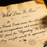 What Does RE Mean in a Letter